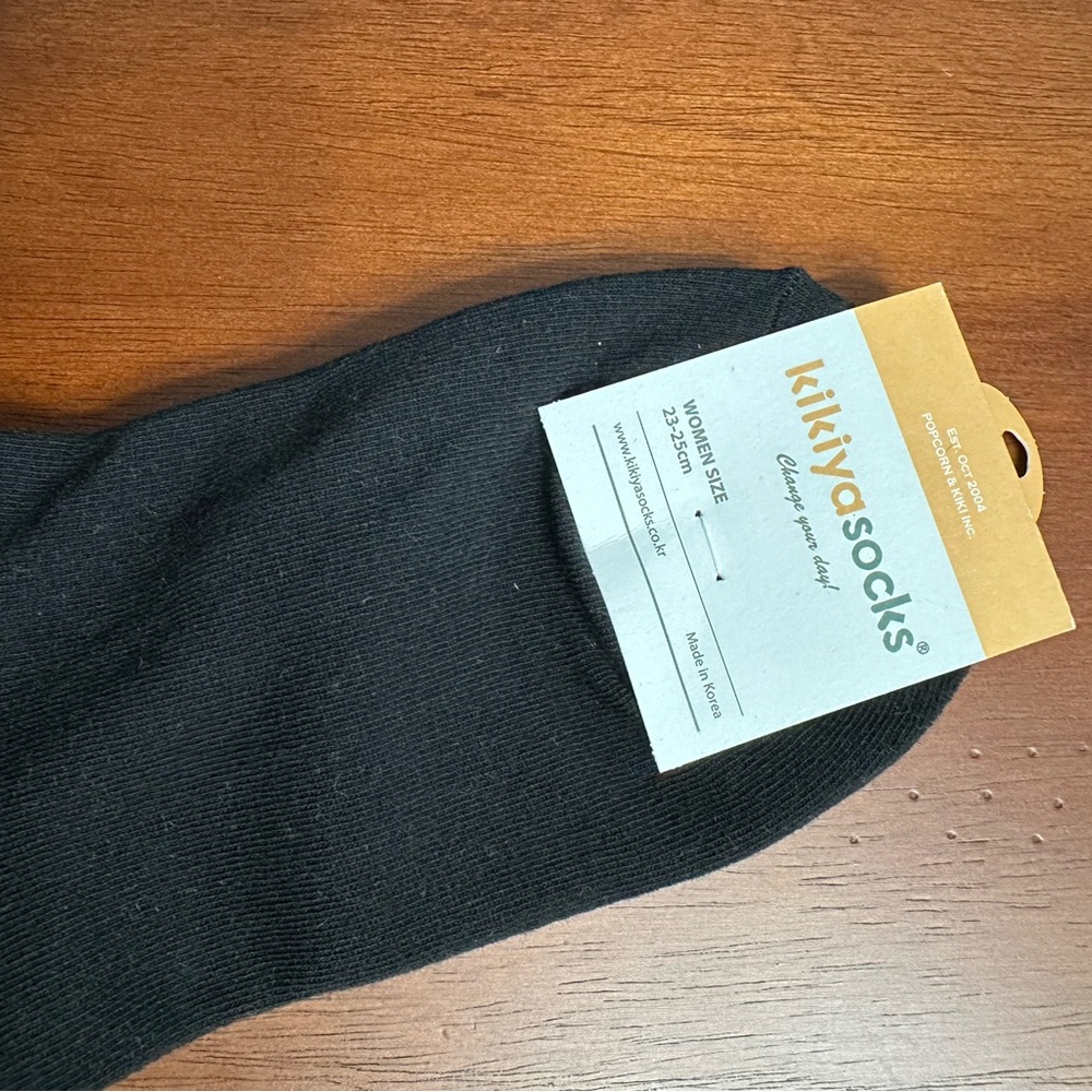 Bundle 2 items for $15! Black Socks with Bear Design - Picture 3 of 6